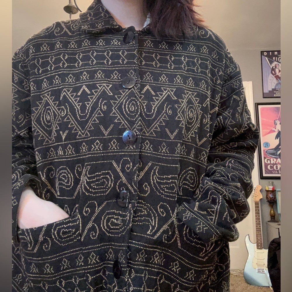 Unique Patterned Jacket Size M/L - Picture 2 of 2